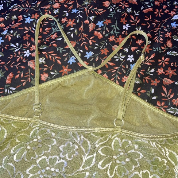 Vintage Green Floral Halter Top - Picture 5 of 5